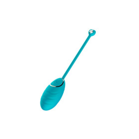 Œuf vibrant bleu avec télécommande USB 
